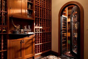 Beautiful Wine Cellar Iron Door