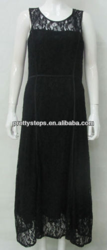 PRETTY STEPS lace maxi dress sleeveless