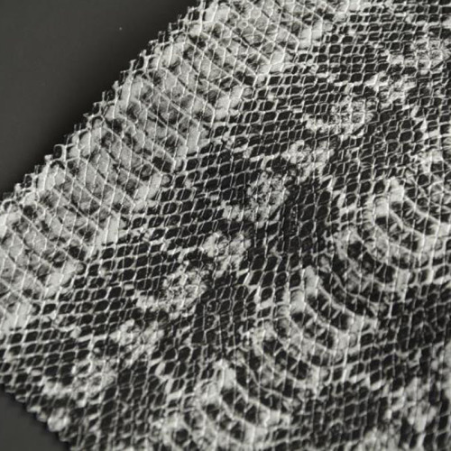 Snake Skin Embossed PVC Artificial Leather for Handbags