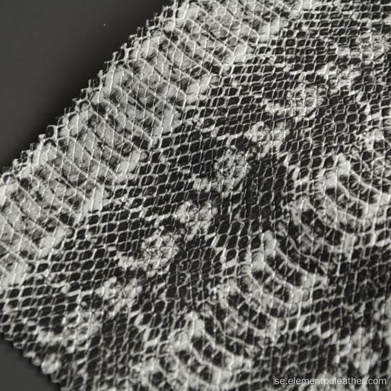 krokodilpräglat 3D-mönster PU-läder DIY