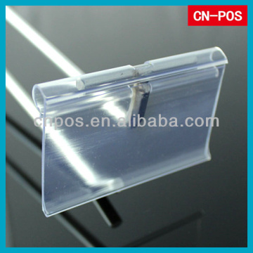 hangning shelf plastic price tag sign holder for supermarket