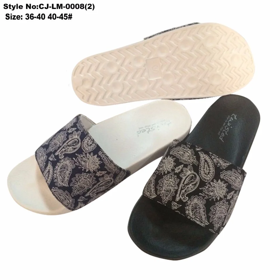 Flower Print Comfortable Message Sandals