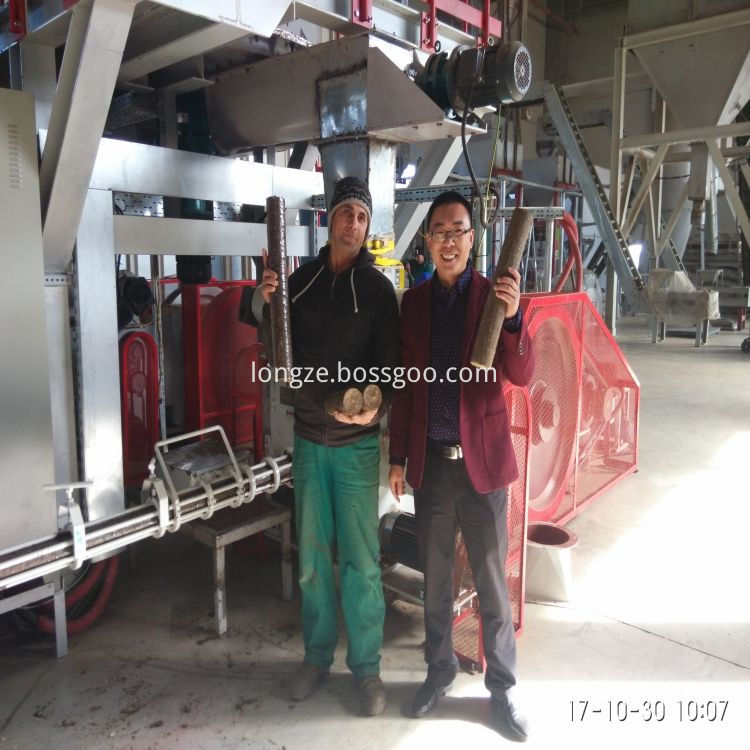 75 kW 1,5-2t/h mesin briket padat jerami serbuk gergaji