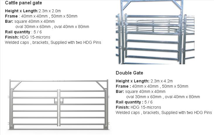 Heavy Duty Galvanized Cattle Yard Horse Fence Panel for Farm Livestock AS