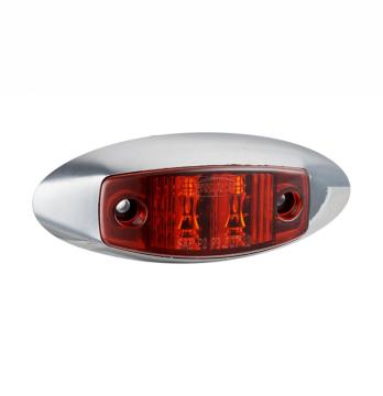 Red Truck Marker Lights With Chrome