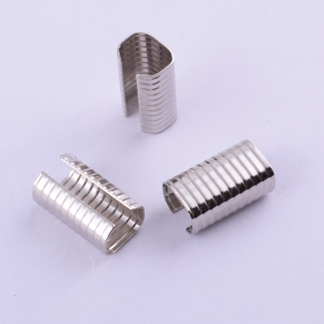 Silver Color 11mm Metal Rope Cord End Fasten Clip for Gifts