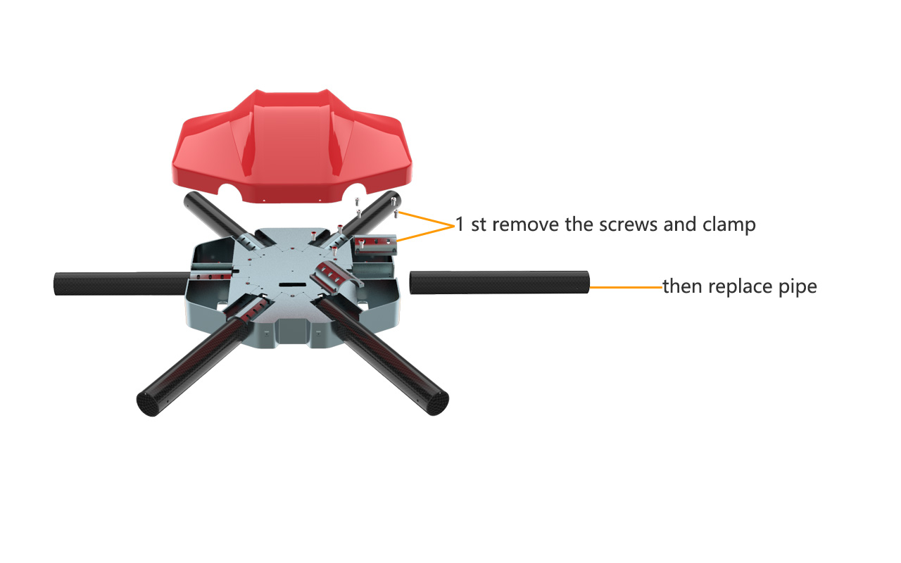 JMRRC-10L Spraying Drone easy maintenance