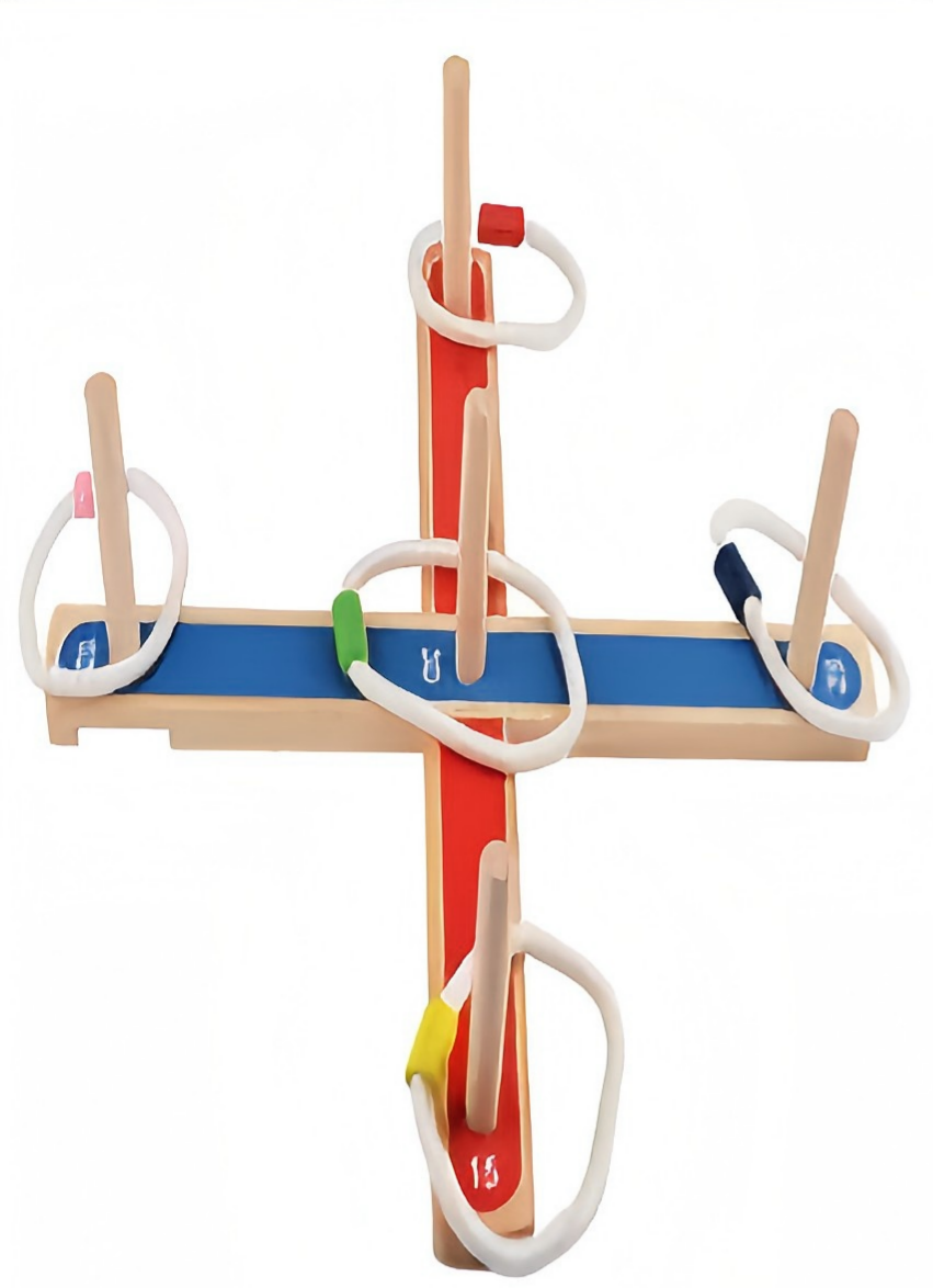 Gioco interattivo di lancio dell'anello per divertimento e abilità