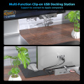 Aluminum USB Hub Clamp Docking Station with HDMI