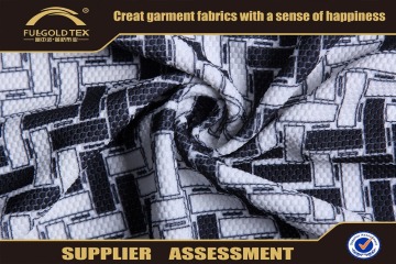 Polyester spandex stretch crepe knitted jersey fabric