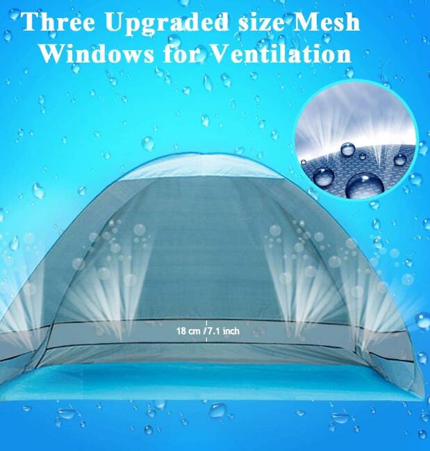 Large Pop up Beach Tent Automatic Sun Shelter Outdoor Sun Umbrella 3-4 Person Fishing Anti UV Sun Shelter Tents Instant Portable