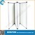Portable aluminum walls divider folding screen with wheels