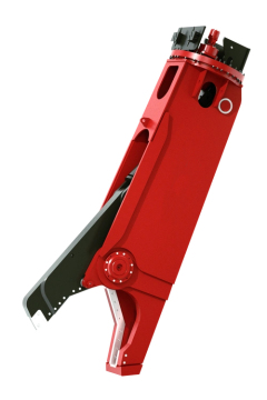 Excavator hydraulic eagle beak scissors