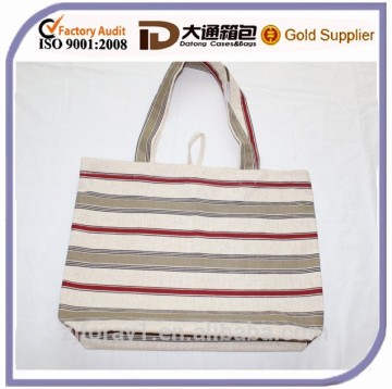 Striped Recyclable Shopping Cotton Bag