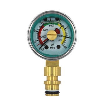 dual pointer calibrate copper pressure gauge