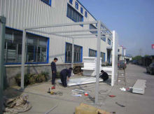 Folding Galvanized Prefab Steel Garage For Entertainment Centers