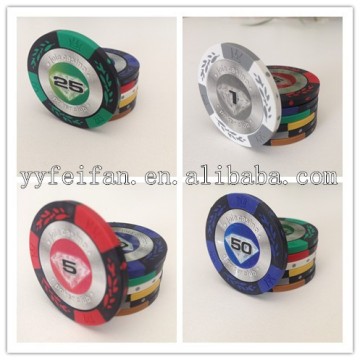 13.5g sticker poker chips,diamond poker sticker,clay material