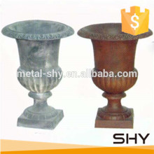 garden decorative cast iron urn,metal planters,cast iron flower pot