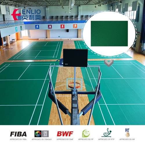 Lantai sukan dengan ketebalan tebal untuk badminton