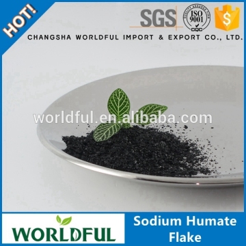 Hot Sale Product Low Price Organic Fertilizer Water Soluble Sodium Humate Shiny Flake