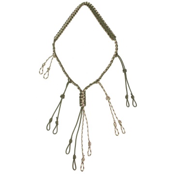 Adjustable Duck and Goose Call Lanyard - 12 Loops Hand Braided Paracord Hunting Gear