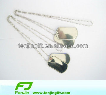 metal blank dog tag