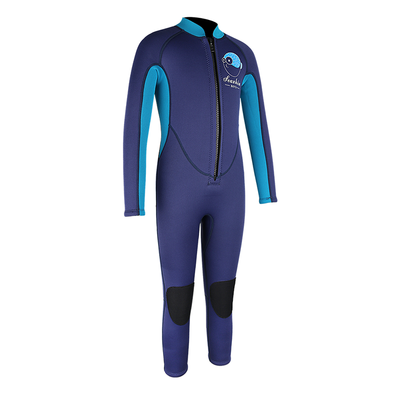 Seackin Long Sleeves One Piece Kids Neoprene Wetsuits