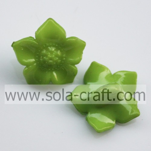 Mischfarbe 10 * 16mm Solid Sunflower Frosted Acryl Perlen