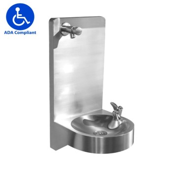 Space-saving Stainless Steel Water Cooler in Wall