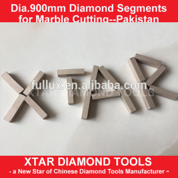 900mm marble diamond segments for black and hard marble