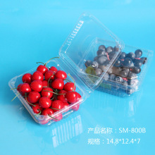 Plástico biodegradable Eco-Friendly Fruta Fruta Contenedor con etiqueta