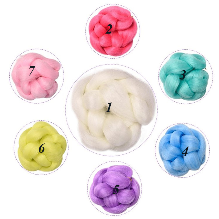 Jumbo Braid Hair Extensions Glowing In The Dark Colorful Synthetic Braid For Halloween Festival Cosplay Children Braid Hairstyle