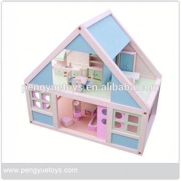 diy wooden toy house	,	big toy house	,	natural wooden doll house