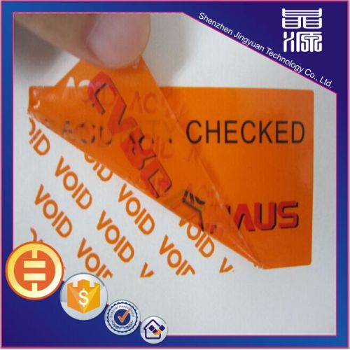 Ny design VOID Security Label Sticker