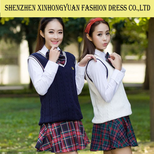 Custom high quality school uniform,School Uniform Vest,school uniform