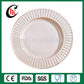 Ceramic gold charger plate, cheap charger plate