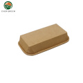 Disposable Recyclable Kraft Paper Food Tray Wth Lid