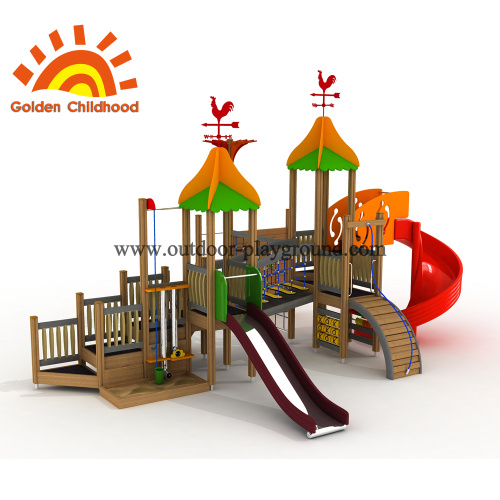 Slide Kombinasi Tempat Mainan Luar untuk Dijual