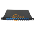 1U 24 Cores SC Simplex Fiber Optic Patch Panel