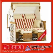 Double beach chair umbrella