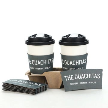 Factory supply cup printing brown paper cup sleeve