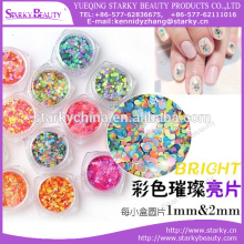 Nail Candy Round glitter dazzling flakes Poly Nail Glitter Flake