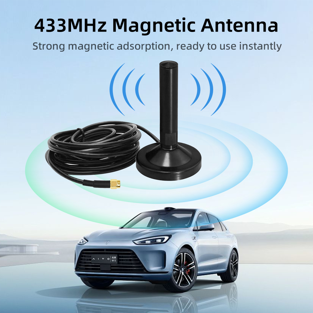 Antena de base magnética montada en vehículo de 433MHz 6 433MHz vehicle-mounted magnetic base antenna 6