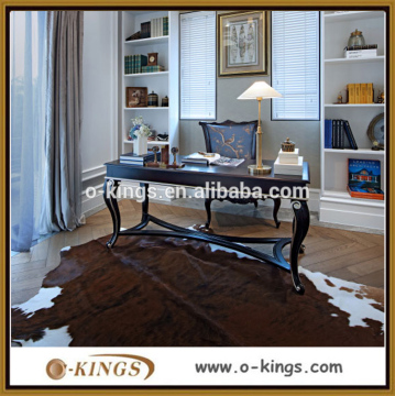 Neoclassical wooden writing table and chair for sale