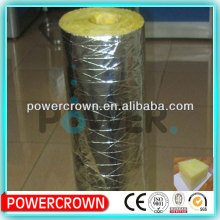 aluminium foil faced fiberglass insulation/glasswool pipe insulation/waterproof pipe insulation