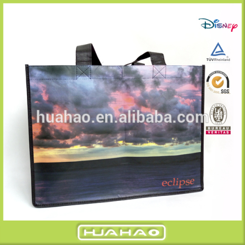 eco 100gsm non woven fabric laminated shopping tote bag