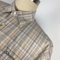 men's grid casual shirt environmental design shirt