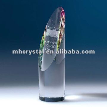 Rainbow Crystal Cylinder Award MH-J0558