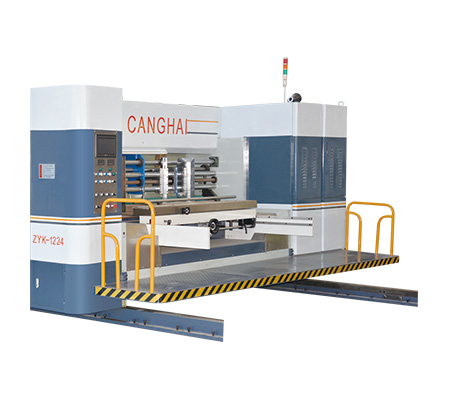Canghai double color flexo printing die cutting slotting machine