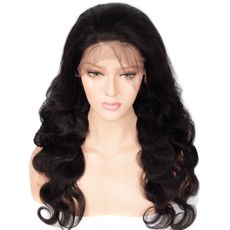 CELIE brazilian 360 Lace Frontal Wig Body Wave Texture Natural Color Ponytails Wigs 180 Density Lace Front Wigs Human Hair